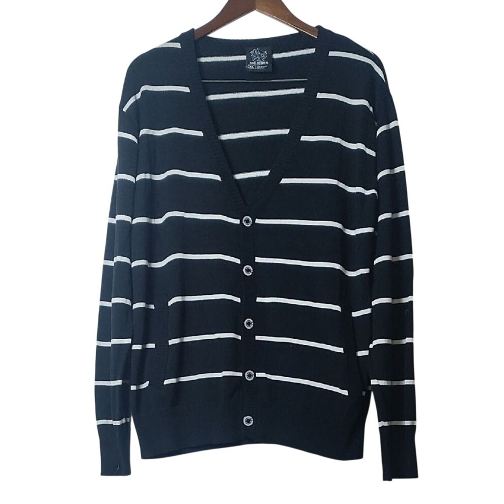South Pole Black‎ and White Zip Up Sweater - Read Description